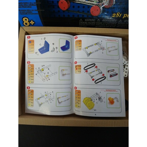 Creatology Front Loader And Power Shovel-Metal Construction Set! 281 Pieces! NEW - Picture 8 of 8